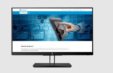 Monitor che mostra l'anteprima di HP 3D API